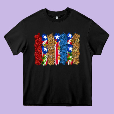Heavy Core Tee puerto rico republic brushstrokes
