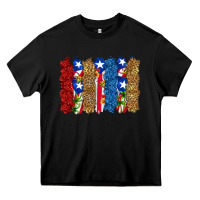 Black puerto rico republic brushstrokes Heavy Core Tee - RanaPortraitStore