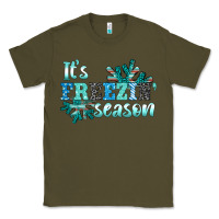 Army Green it's freezin' season Classic Tee - AdoDesignShop