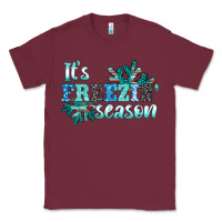 Burgundy it's freezin' season Classic Tee - AdoDesignShop