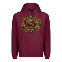 Burgundy christmas rodeo Premium Hoodie - RanaPortraitStore