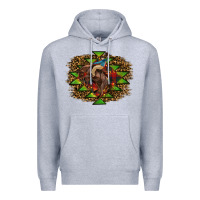 Heather Grey christmas rodeo Premium Hoodie - RanaPortraitStore