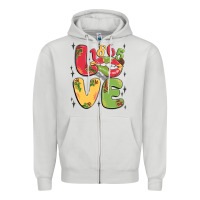 Dove Grey love juneteenth lips Zipper Hoodie - MaliasSmallBusiness