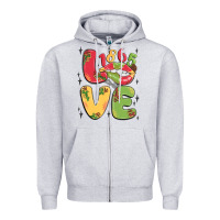 Heather Grey love juneteenth lips Zipper Hoodie - MaliasSmallBusiness
