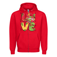 Red love juneteenth lips Zipper Hoodie - MaliasSmallBusiness