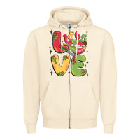 Sandshell love juneteenth lips Zipper Hoodie - MaliasSmallBusiness