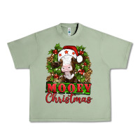 Oil Green Mooey christmas Urban Heavy Tee - Artiststas