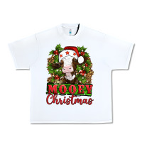White Mooey christmas Urban Heavy Tee - Artiststas