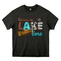 Asphalt living on lake time Heavy Core Tee - texasbilliewilder