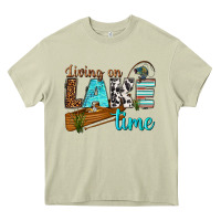 Mossy living on lake time Heavy Core Tee - texasbilliewilder