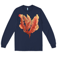 Navy pink venus fan sea coral Long Sleeve Tee - LillyAllenDesigns