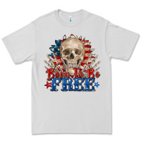 Dove Grey born to be free skeleton Premium Tee - Zillion Design Studio