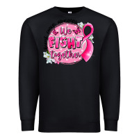 Black breast cancer awareness we fight together Premium Sweatshirt - LillyAllenDesigns