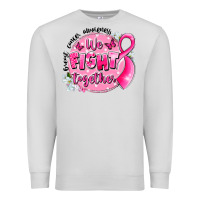 Dove Grey breast cancer awareness we fight together Premium Sweatshirt - LillyAllenDesigns