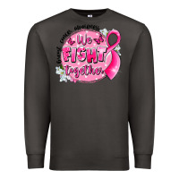 Smoke breast cancer awareness we fight together Premium Sweatshirt - LillyAllenDesigns