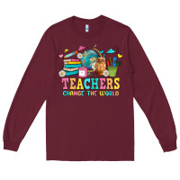 Burgundy custom teacher Long Sleeve Tee - JahusDesignShop