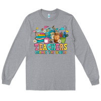 Heather Grey custom teacher Long Sleeve Tee - JahusDesignShop