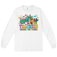 White custom teacher Long Sleeve Tee - JahusDesignShop