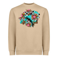 Mushroom race sunflower patches Heavyweight Sweatshirt - AdoDesignShop