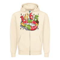 Sandshell 1865 juneteenth lips Zipper Hoodie - MaliasSmallBusiness