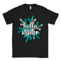 Black hello winter Classic Tee - AdoDesignShop