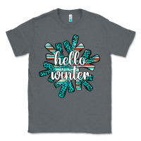 Charcoal Heather hello winter Classic Tee - AdoDesignShop