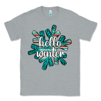 Heather Grey hello winter Classic Tee - AdoDesignShop