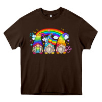 Chocolate Brown lgbt gnomes Heavy Core Tee - Zillion Design Studio