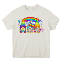 Cream lgbt gnomes Heavy Core Tee - Zillion Design Studio