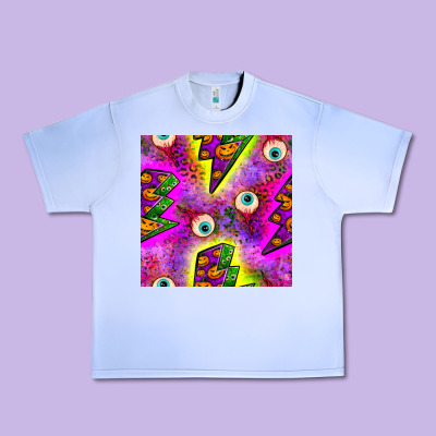 Halloween Thunders Seamless Pattern Urban Heavy Tee Designed By Bundleandbundleshop