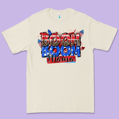 Boom Boom Mama Premium Tee Designed By Zillion Design Studio