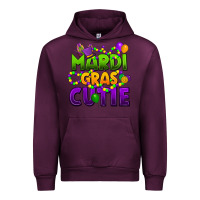 Mauve Wine mardi gras cutie Urban Hoodie - CowGirlArtShop