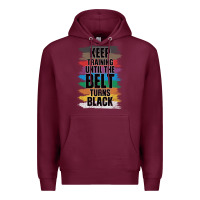 Burgundy Black Belt Martial Art Training Karate TaeKwonDo Premium Hoodie - Bettercallsaul