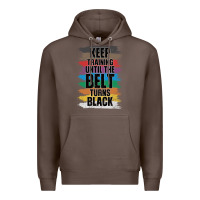 Coffee Black Belt Martial Art Training Karate TaeKwonDo Premium Hoodie - Bettercallsaul