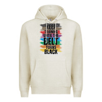 Oatmeal Heather Black Belt Martial Art Training Karate TaeKwonDo Premium Hoodie - Bettercallsaul