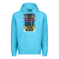 Ocean Blue Black Belt Martial Art Training Karate TaeKwonDo Premium Hoodie - Bettercallsaul