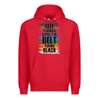 Red Black Belt Martial Art Training Karate TaeKwonDo Premium Hoodie - Bettercallsaul