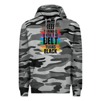 Slate Camo Black Belt Martial Art Training Karate TaeKwonDo Premium Hoodie - Bettercallsaul