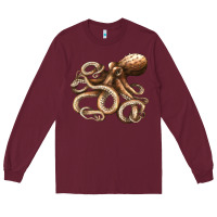 Burgundy octopus Long Sleeve Tee - LillyAllenDesigns