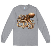 Heather Grey octopus Long Sleeve Tee - LillyAllenDesigns