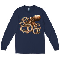 Navy octopus Long Sleeve Tee - LillyAllenDesigns