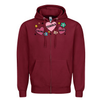 Burgundy tacos tequila anxiety Zipper Hoodie - MaliasSmallBusiness