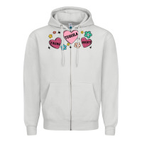 Dove Grey tacos tequila anxiety Zipper Hoodie - MaliasSmallBusiness