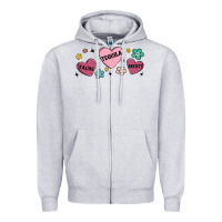 Heather Grey tacos tequila anxiety Zipper Hoodie - MaliasSmallBusiness