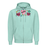 Seafoam tacos tequila anxiety Zipper Hoodie - MaliasSmallBusiness