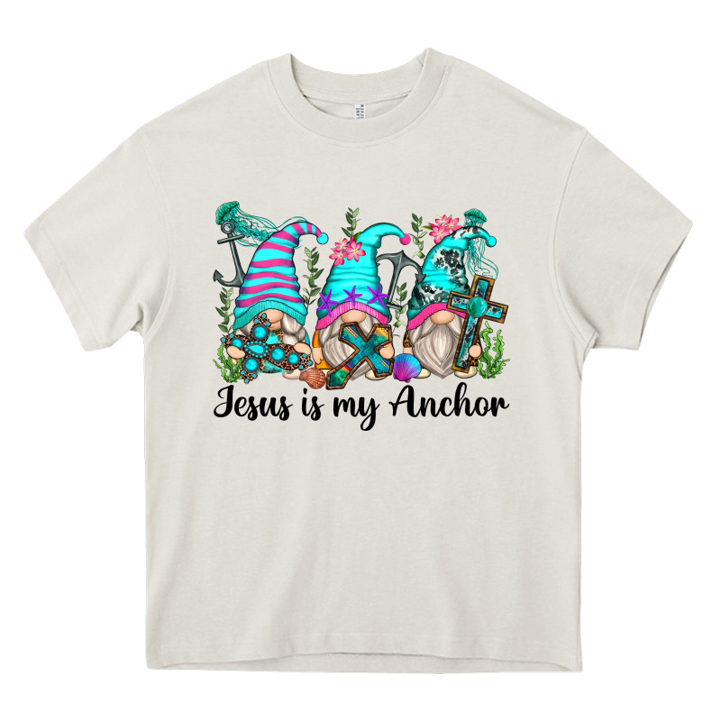 Jesus Is My Anchor Gnomes Heavy Core Tee by Zillion Design Studio | Teevron
