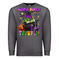 Charcoal Heather hubble bubble trouble Premium Sweatshirt - LillyAllenDesigns