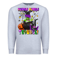 Heather Grey hubble bubble trouble Premium Sweatshirt - LillyAllenDesigns