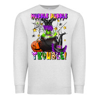 Oatmeal Heather hubble bubble trouble Premium Sweatshirt - LillyAllenDesigns