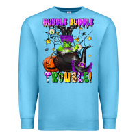 Ocean Blue hubble bubble trouble Premium Sweatshirt - LillyAllenDesigns